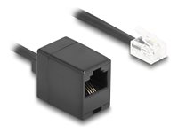 DeLOCK Telefonkabel 5m Sort