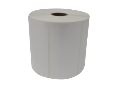 BROTHER MOBILE, MULTIPURPOSE THERMAL TRANSFER SYNTHETIC (POLYESTER) LABEL (FOR RESIN RIBBONS), 4 IN X 2 IN, WHITE, GAP, 1 IN CORE, 5 IN OD, 1,440 LABELS/ROLL, 4 ROLLS/CASE