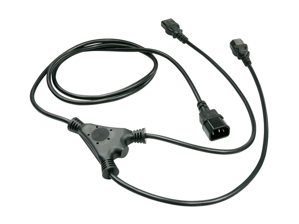 LINDY 2m IEC C14 to 2x IEC C13 Y Cable