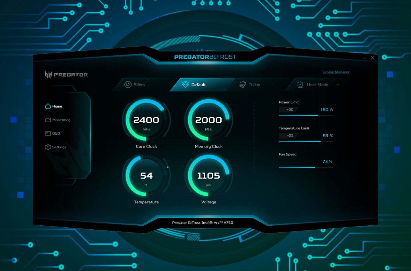 Acer Predator BiFrost Intel Arc A750 OC - Graphics card - Arc A750 - 8 ...
