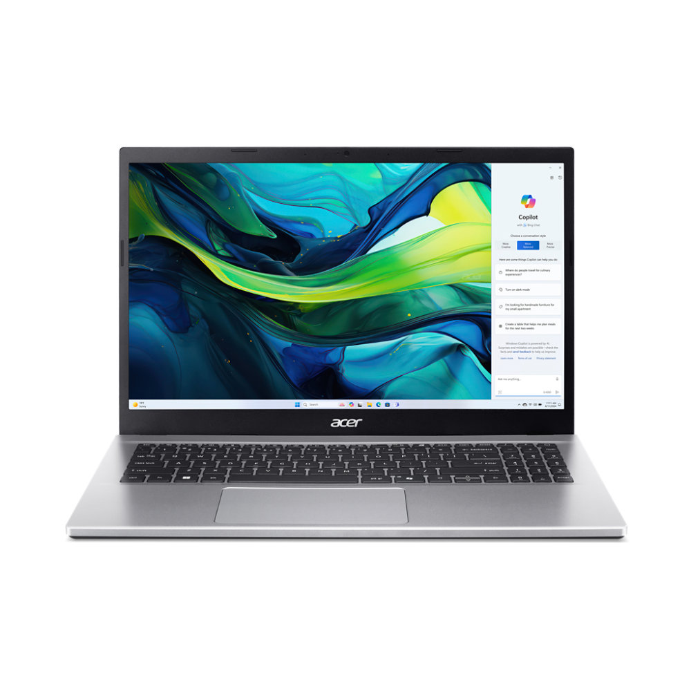 ACER Aspire Go 15 15.6 Laptop - AMD Ryzen 5, 512 GB SSD, Silver - NX.J7WEK.007 - Currys Business