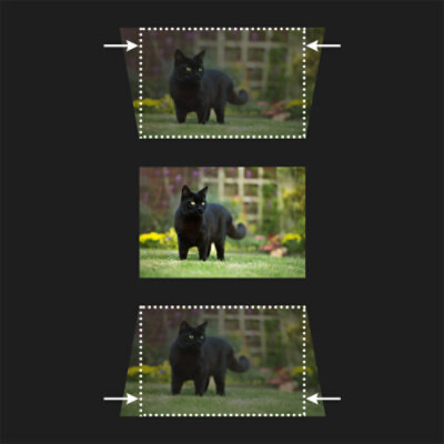 Automatisk lodret Keystone-korrektion