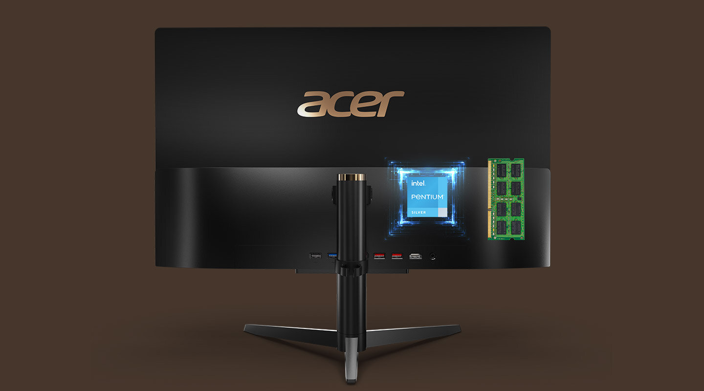 PC All-In-One Acer Aspire C20-820 Usato - 19.5'' HD, Celeron J3060, 4GB RAM, 465GB HDD, Win10