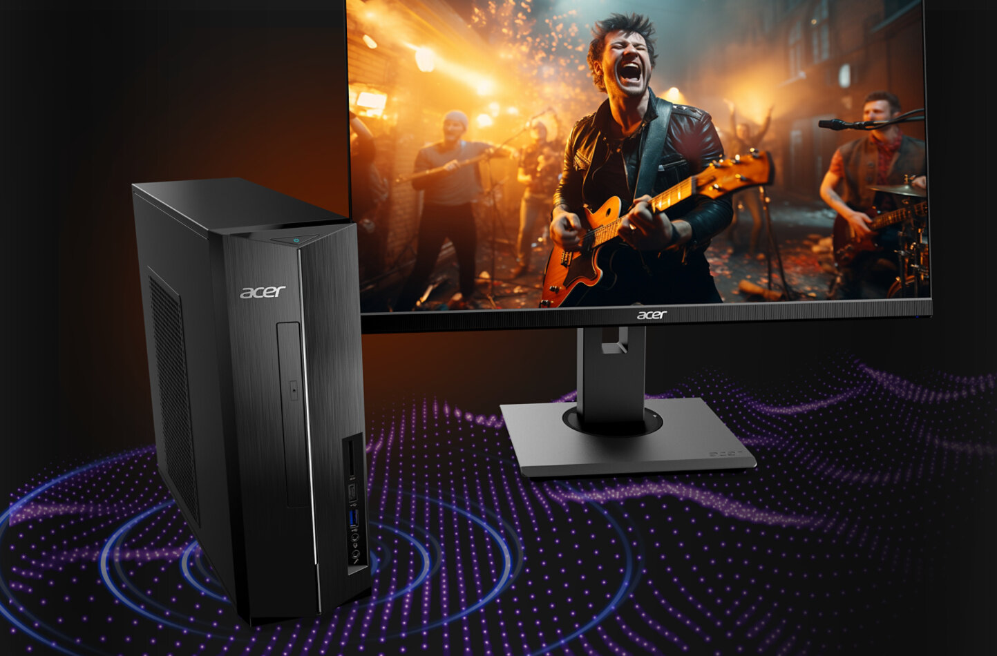 PC Acer Aspire XC-895 Intel Core I3 8 Go RAM 512 Go SSD Noir - Unité