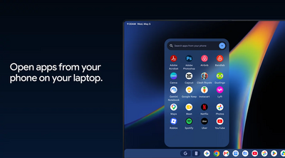 Access your phone apps* on your laptop.