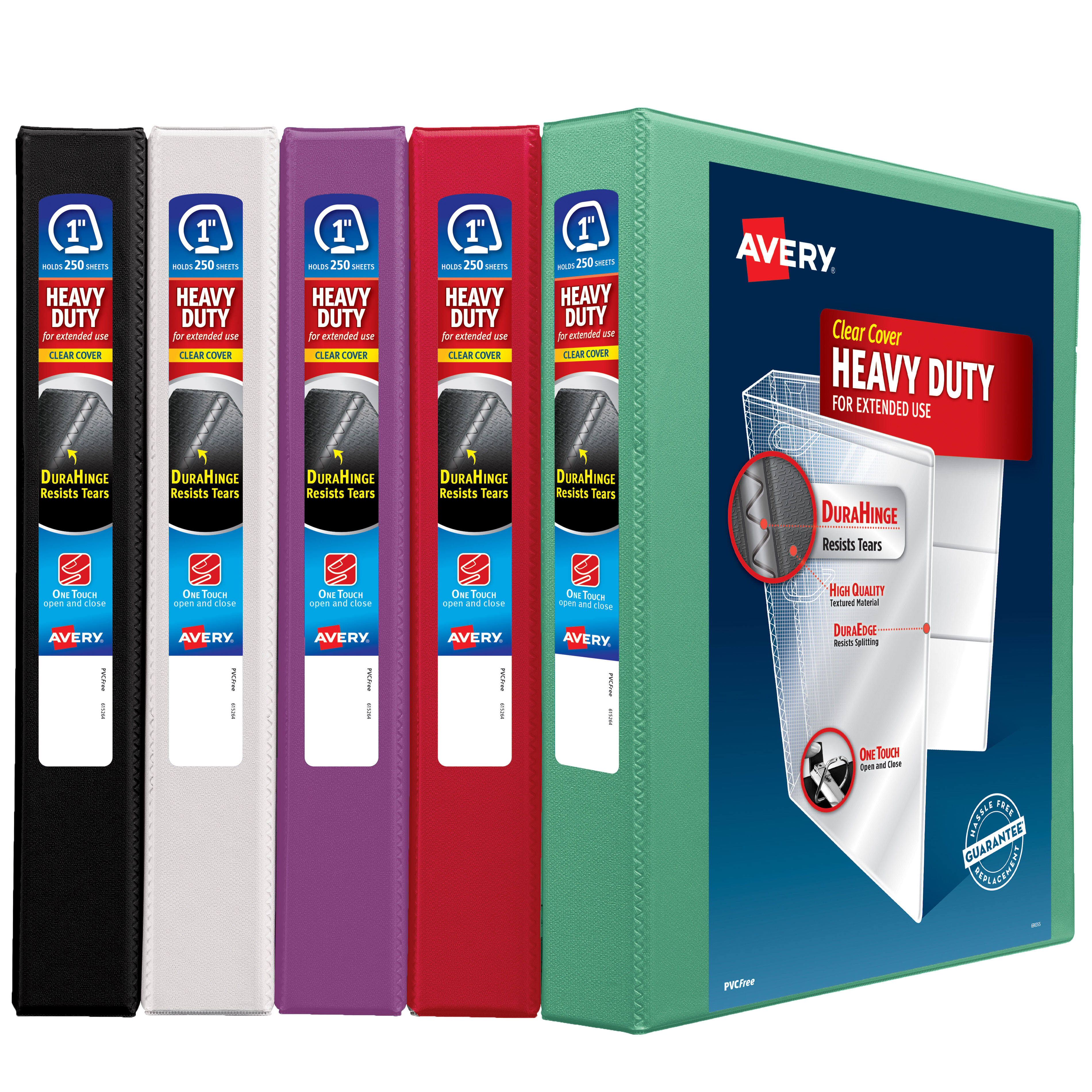 79811 1 Pacific Blue Binder Avery Heavy-Duty View 3 Ring Binder 3 One Touch EZD Rings 