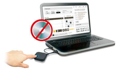 Ingen installation eller vedligeholdelse af software