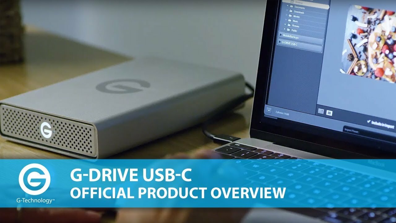 G-Technology G-DRIVE USB-C 10 TB Desktop Hard Drive, External 