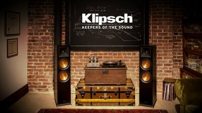 Klipsch RP-502S II Surround Sound Speakers in Walnut
