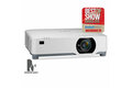 slide 4 of 11, zoom in, 5200 center lumen, wxga, lcd, laser entry installation projector