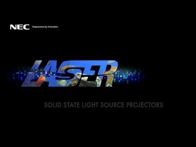 slide 2 of 11, zoom in, 5200 center lumen, wxga, lcd, laser entry installation projector