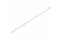 slide {0} of {1}, zoom in, 8"(20cm) Cable Ties, 1/8"(4mm) wide, 2-1/8"(55mm) Bundle Diameter, 50lb(22kg) Tensile Strength, Nylon Self Locking Zip Ties with Curved Tip, 94V-2/UL Listed, 100 Pack, White - Nylon 66 Plastic - TAA (CBMZT8N)