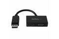 folie 1 von 5, vergrößern, reise a/v adapter: 2-in-1 displayport auf hdmi oder vga konverter - dp zu hdmi / vga adapter im kompakten design (dp2hdvga)