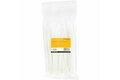 slide {0} of {1}, zoom in, 8"(20cm) Cable Ties, 1/8"(4mm) wide, 2-1/8"(55mm) Bundle Diameter, 50lb(22kg) Tensile Strength, Nylon Self Locking Zip Ties with Curved Tip, 94V-2/UL Listed, 100 Pack, White - Nylon 66 Plastic - TAA (CBMZT8N)