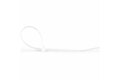 slide {0} of {1}, zoom in, 8"(20cm) Cable Ties, 1/8"(4mm) wide, 2-1/8"(55mm) Bundle Diameter, 50lb(22kg) Tensile Strength, Nylon Self Locking Zip Ties with Curved Tip, 94V-2/UL Listed, 100 Pack, White - Nylon 66 Plastic - TAA (CBMZT8N)