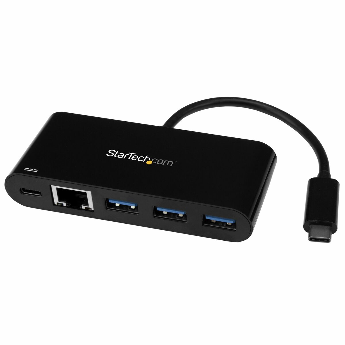 USB-C® to Ethernet Multiport Adapter with Power Delivery up to 60W - Black, Adapters and Couplers
