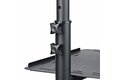 slide {0} of {1}, zoom in, Mobile Projector and Laptop Stand/Cart, Heavy Duty Portable Projector Stand (2 Vented Shelves, hold 22 lb/10 kg each), Height Adjustable Rolling AV Presentation Cart with Wheels - Lockable Casters (ADJPROJCART)