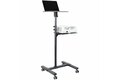 slide {0} of {1}, zoom in, Mobile Projector and Laptop Stand/Cart, Heavy Duty Portable Projector Stand (2 Vented Shelves, hold 22 lb/10 kg each), Height Adjustable Rolling AV Presentation Cart with Wheels - Lockable Casters (ADJPROJCART)