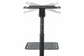 slide {0} of {1}, zoom in, Mobile Projector and Laptop Stand/Cart, Heavy Duty Portable Projector Stand (2 Vented Shelves, hold 22 lb/10 kg each), Height Adjustable Rolling AV Presentation Cart with Wheels - Lockable Casters (ADJPROJCART)