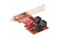 folie 3 von 10, vergrößern, pcie sata controller karte - 6 port sata 3 erweiterungskarte/kontroller - 6gbit/s - voll- und low-profile blende - pci express festplatten kontroller/adapter (6p6g-pcie-sata-card)