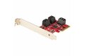 folie 1 von 10, vergrößern, pcie sata controller karte - 6 port sata 3 erweiterungskarte/kontroller - 6gbit/s - voll- und low-profile blende - pci express festplatten kontroller/adapter (6p6g-pcie-sata-card)