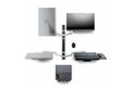 folie 2 von 8, vergrößern, workstation wandhalterung, vesa-halterung für 32" monitor (10kg), schwenkbare monitorhalterung mit tastaturarm (2pastsc-wall-mount)