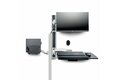 folie 6 von 8, vergrößern, workstation wandhalterung, vesa-halterung für 32" monitor (10kg), schwenkbare monitorhalterung mit tastaturarm (2pastsc-wall-mount)