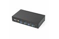 folie 2 von 5, vergrößern, 4 port displayport kvm switch - dp kvm umschalter mit usb 3.0 hub - 4k 30hz (sv431dpu3a2)
