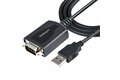 folie 1 von 5, vergrößern, 1m usb auf rs232 adapter mit com speicherung, db9 stecker rs232 auf usb konverter, usb zu seriell adapter für plc/drucker/scanner, prolific chipset - windows/mac (1p3fpc-usb-serial)