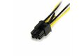 folie 3 von 3, vergrößern, 15cm sata strom auf 6 pin pci express grafikkarten stromkabel - pcie y-kabel adapter (satpciexadap)