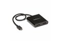 folie 1 von 5, vergrößern, usb-c auf dual hdmi adapter, usb typ-c multi-monitor mst hub, dual 4k 30hz/1080p 60hz hdmi laptop display extender / splitter, extra langes integ. kabel, nur windows (mstcdp122hd)