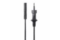 folie 2 von 4, vergrößern, 2 m laptop stromkabel, eurostecker auf c7 stecker, 2.5a 250v, 18awg, notebook/laptop netzkabel, kaltgerätekabel, laptop ladekabel / ladegerät kabel (752e-2m-power-lead)