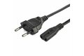 folie 1 von 4, vergrößern, 2 m laptop stromkabel, eurostecker auf c7 stecker, 2.5a 250v, 18awg, notebook/laptop netzkabel, kaltgerätekabel, laptop ladekabel / ladegerät kabel (752e-2m-power-lead)