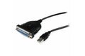 folie 1 von 3, vergrößern, usb auf parallel adapter kabel 1,8m - centronics / db25/ ieee1284 druckerkabel zu usb - stecker / stecker (icusb1284d25)