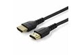 folie 1 von 5, vergrößern, 2m premium zertifiziertes hdmi 2.0 kabel mit ethernet - high speed uhd 4k 60hz hdr - robustes m/m hdmi verbindungsabel mit aramidfaser - tpe - für uhd monitoren/tvs/displays (rhdmm2mp)