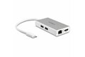 folie 1 von 7, vergrößern, usb-c multiport adapter - usb-c reise docking station mit 4k hdmi - 60w power delivery pass-through, gbe, 2x usb-a 3.0 hub - tragbares mini usb typ-c dock für laptop - weiß (dkt30chpdw)