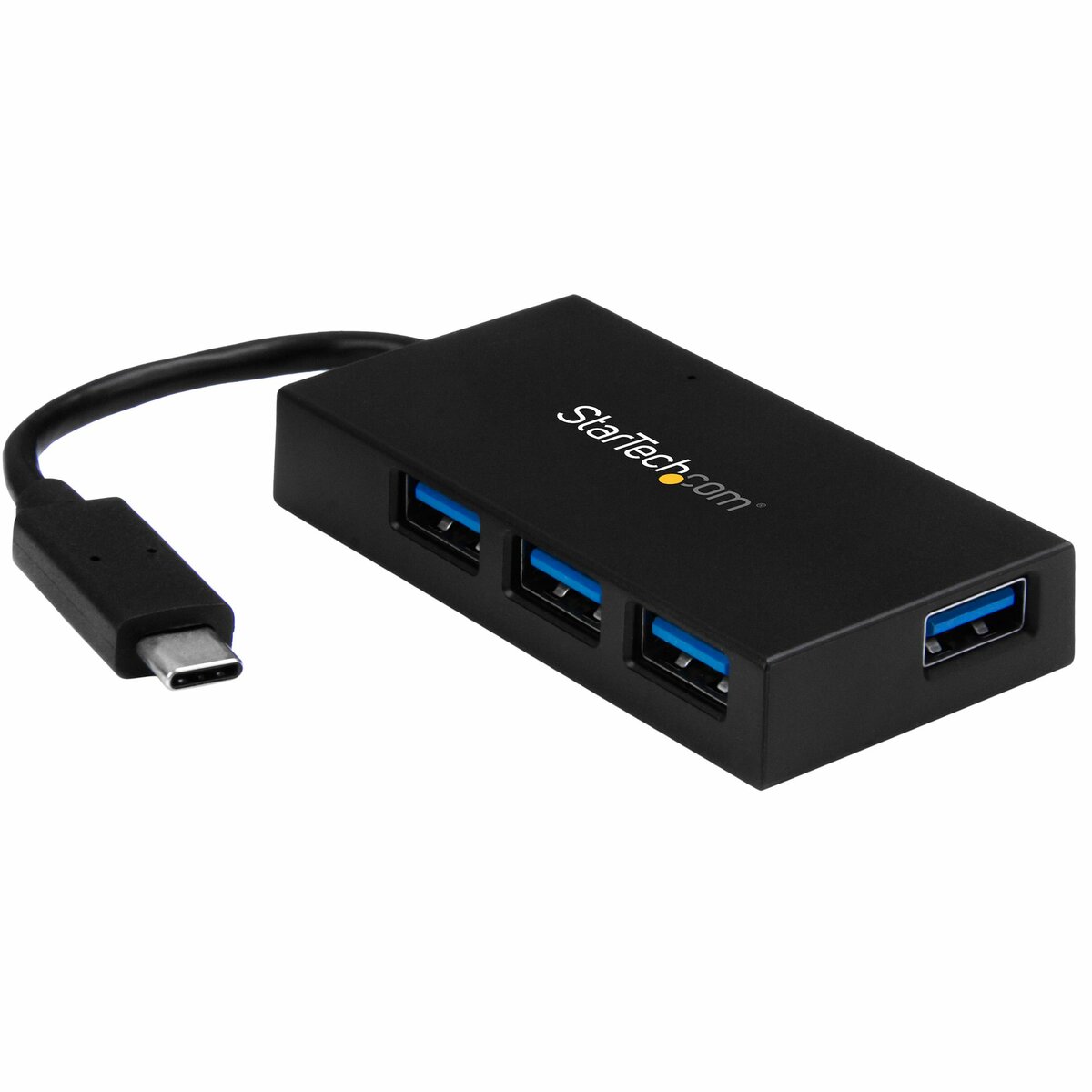 folie 1 von 6, vergrößern, 4 port usb c hub - usb typ-c hub mit 4x usb-a ports (usb 3.0/3.1 gen 1 superspeed 5gbit/s) - usb busbetrieben oder netzteilversorgung(inkl.) - reise usb-c auf usb-a bc 1.2 hub (hb30c4afs)