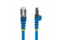 folie 2 von 5, vergrößern, 2 m cat6a kabel - lszh-raucharm, halogenfrei - 10 gigabit rj45 lan kabel - sftp patchkabel - blau - cat6a verlegekabel - abgeschirmtes netzwerkkabel/ethernet kabel (nlbl-2m-cat6a-patch)