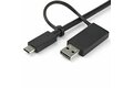 folie 6 von 10, vergrößern, usb-a & usb-c docking station - hybrid universal laptop dockingstation für zwei monitoren 4k60hz hdmi & dp - usb 3.1 hub, gbe - 60w power delivery - windows, mac & chrome (dk30c2dppdue)