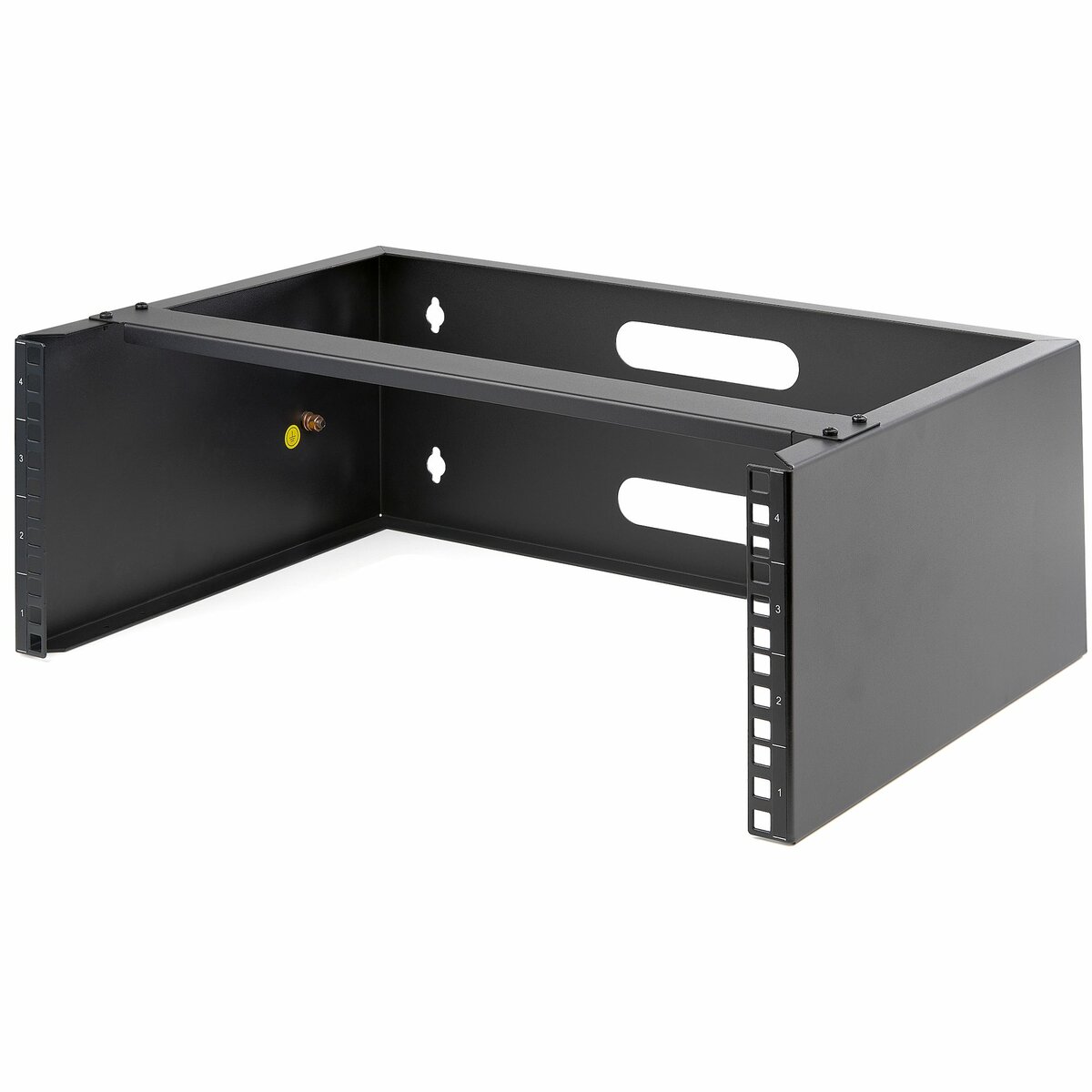 folie 1 von 4, vergrößern, 4he wandmontage rack - 19 zoll wandmontage-netzwerk-rack - 35cm tief (low profile) - wandmontage-patch-panel-halterung für netzwerk-switches, it-geräte - 20kg traglast (wallmount4)