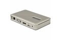 folie 2 von 8, vergrößern, usb-c dock - usb-c auf displayport 4k 30hz oder vga - 65w usb power delivery ladefunktion - 4-port usb 3.1 gen 1 hub - universelle usb-c laptop dockingstation mit ethernet (dkm30chdpdue)