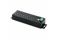 folie 2 von 7, vergrößern, industrieller 10 port usb 2.0 hub, aktives usb verteiler/leiste mit esd schutz, din/wand/tisch montierbarer usb mehrfachstecker, schraubverriegelung usb splitter (usb210aind-usb-a-hub)