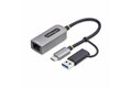folie 1 von 8, vergrößern, 2.5gbe usb c ethernet adapter mit usb-a adapter, lan-rj45