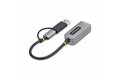 folie 3 von 8, vergrößern, 2.5gbe usb c ethernet adapter mit usb-a adapter, lan-rj45