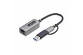 folie 2 von 8, vergrößern, 2.5gbe usb c ethernet adapter mit usb-a adapter, lan-rj45