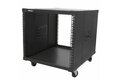 folie 1 von 4, vergrößern, 4-pfosten 9 he mobiles open frame serverrack, 19" netzwerk rack mit rädern für enge räume in büro/heimbüro, kleines rack für netzwerk/av/daten/it geräte - taa konform (rk960cp)