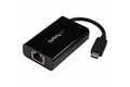 folie 1 von 4, vergrößern, usb-c auf gigabit netzwerk adapter mit pd 2.0 - usb 3.1 typ-c 1gbit/s nic/netzwerkadapter - usb-c/tb3 auf 1gbe rj45/lan - windows, macos, chromebook - schwarz (us1gc30pd)