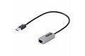 folie 1 von 6, vergrößern, usb 3.0 auf gigabit ethernet netzwerk adapter - 10/100/1000 mbit/s, usb auf rj45, usb auf lan adapter, usb ethernet adapter (gbe), 30cm festes kabel, treiberlose installation (usb31000s2)