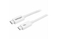 folie 1 von 7, vergrößern, 1m passives thunderbolt 3 kabel, 20gbps, 100w pd, 4k video, thunderbolt kabel, kompatibel mit usb4/dp alt mode, thunderbolt 4, usb 3.2/typ-c (tblt3mm1mw)