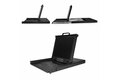 folie 2 von 7, vergrößern, 1he 8 port rackmontage vga kvm konsole für server racks - lcd kvm schublade - 17 zoll (rkcons1708k)